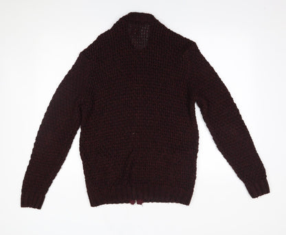 Mens UK Size M ASOS Red Full Zip Sweatshirt