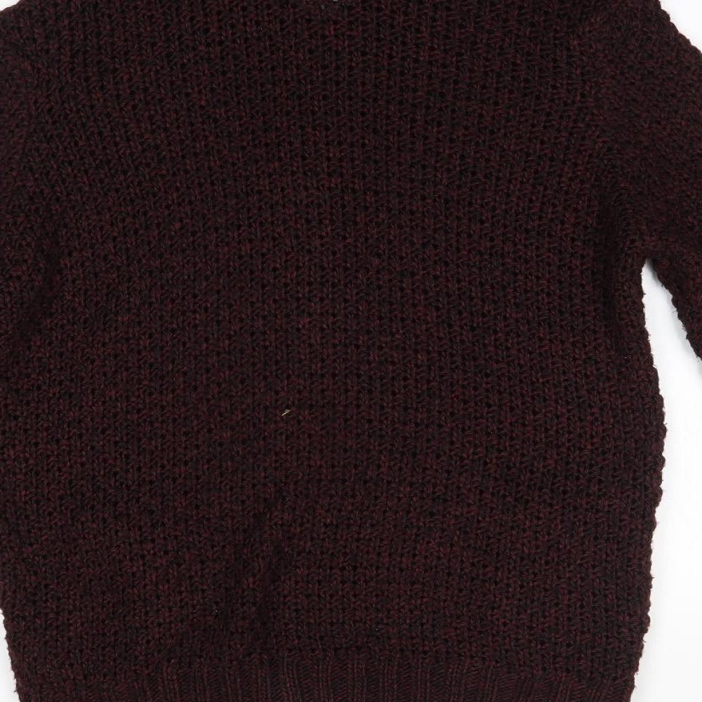 Mens UK Size M ASOS Red Full Zip Sweatshirt