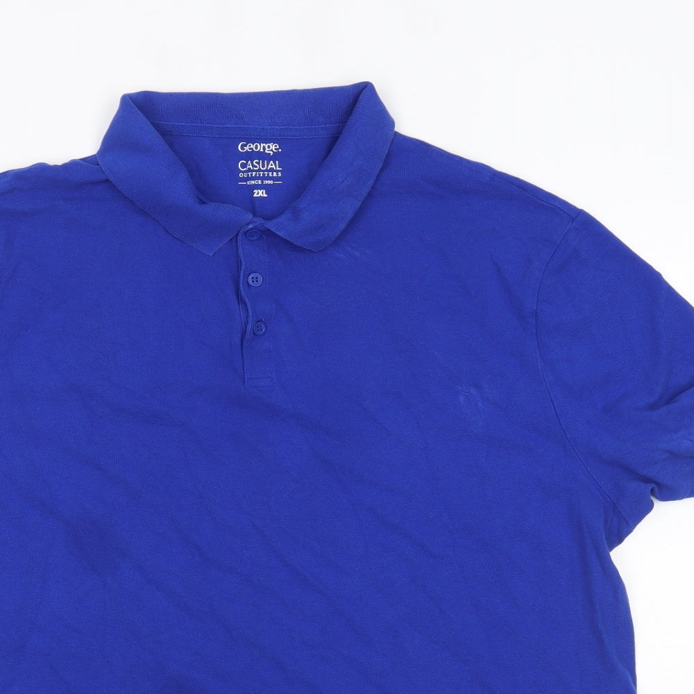 George Mens Blue    Polo Size 2XL