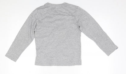 global brands group Boys Grey   Basic T-Shirt Size 10 Years  - FCB