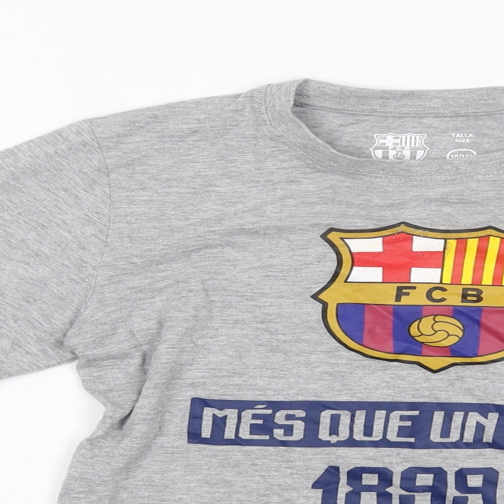 global brands group Boys Grey   Basic T-Shirt Size 10 Years  - FCB