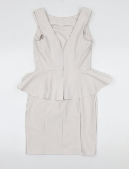 Topshop Womens White   Sheath  Size 10