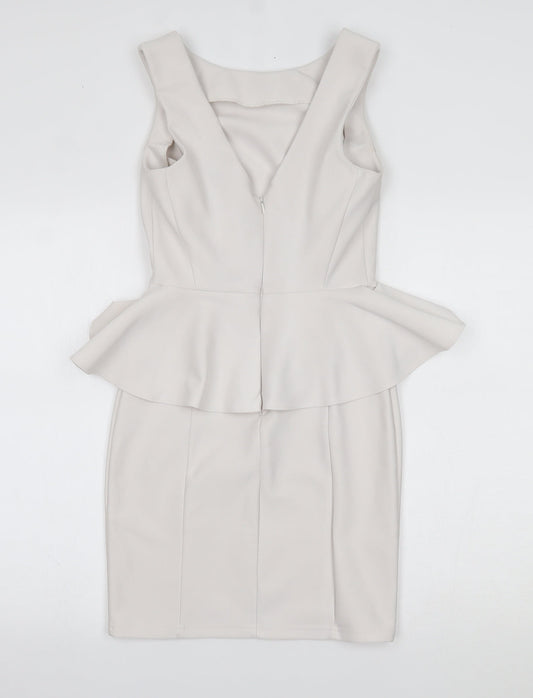 Topshop Womens White   Sheath  Size 10