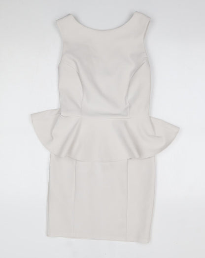 Topshop Womens White   Sheath  Size 10