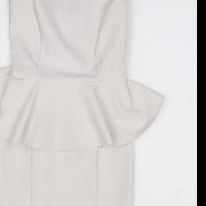 Topshop Womens White   Sheath  Size 10
