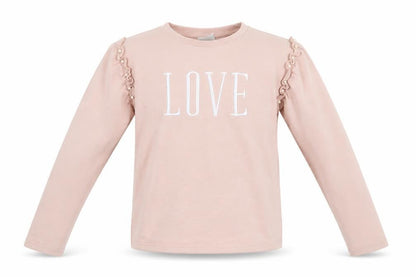 Front view of Matalan girls’ pink jumper, size 11, years