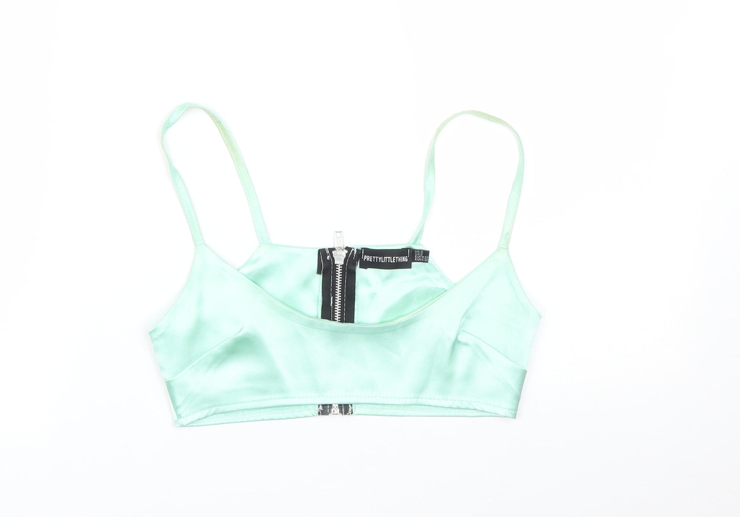 PRETTYLITTLETHING Womens Green   Basic T-Shirt Size 6