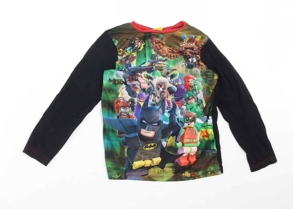 Front view of George boys’ multicoloured basic t-shirt, size 7-8, years - lego batman