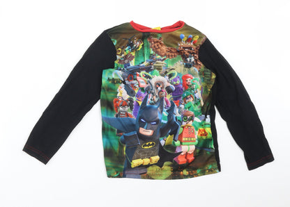 Front view of George boys’ multicoloured basic t-shirt, size 7-8, years - lego batman