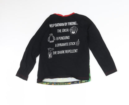 Back view of George boys’ multicoloured basic t-shirt, size 7-8, years - lego batman