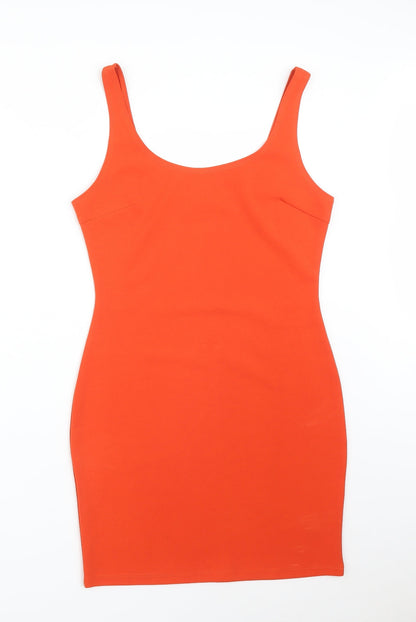 Additional front view of VERA&LUCY women’s orange bodycon, size L