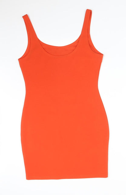 Back view of VERA&LUCY women’s orange bodycon, size L