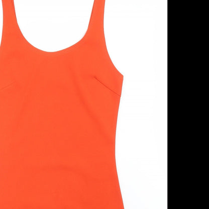 Close-up detail of VERA&LUCY women’s orange bodycon, size L