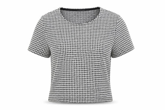 Womens UK Size 8 Miss Selfridge Multicoloured Cropped T-Shirt
