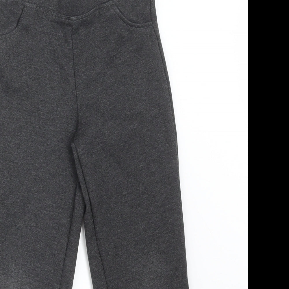 TU Girls Grey   Jegging Trousers Size 4 Years