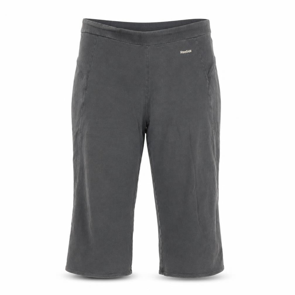 Front view of Reebok women’s grey leggings, size XL