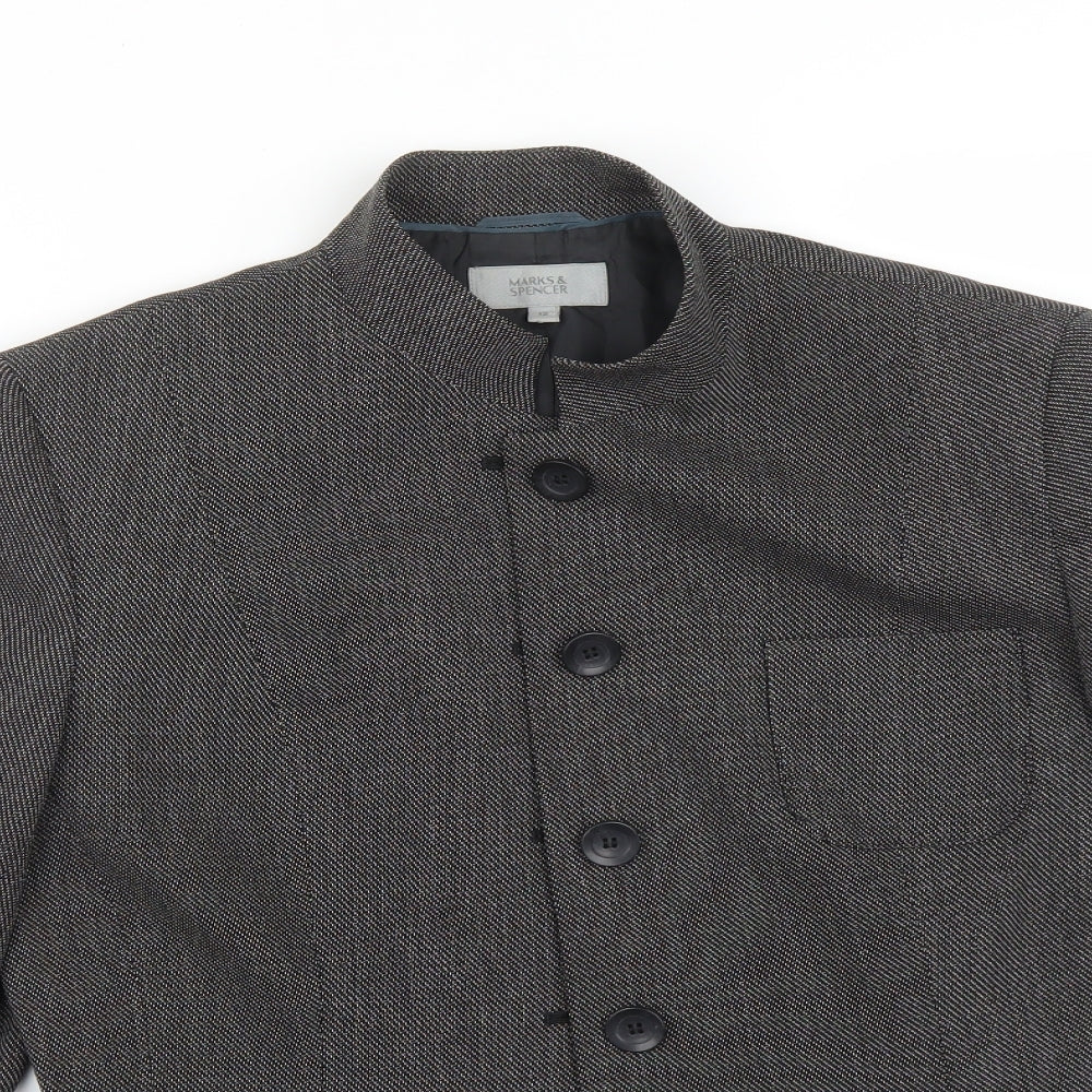 M&S Womens Black Flecked  Jacket Suit Jacket Size 12