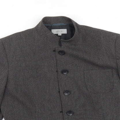 M&S Womens Black Flecked  Jacket Suit Jacket Size 12