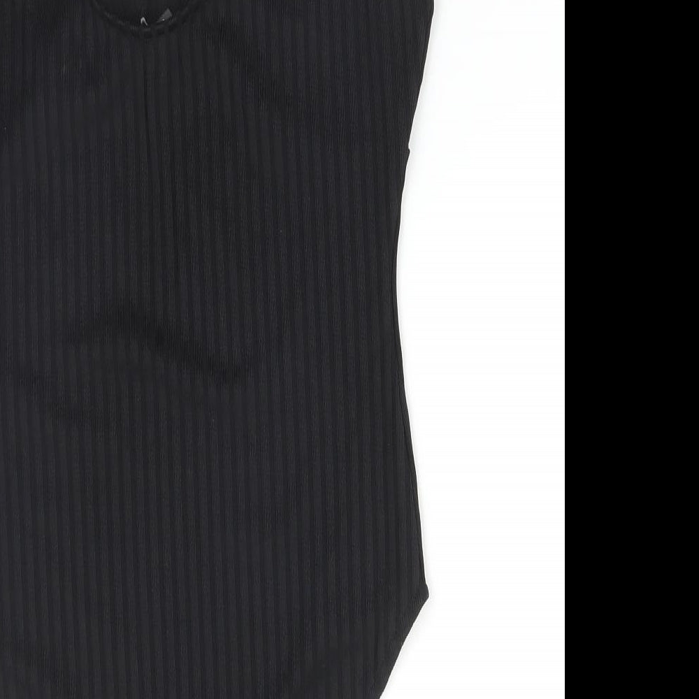 Primark Womens Black   Bodysuit One-Piece Size S