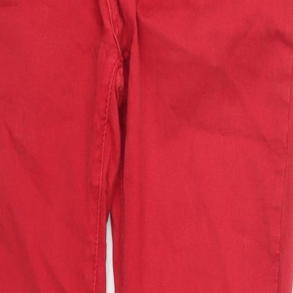 Ystatis Womens Red  Denim Skinny Jeans Size 32 in L27 in