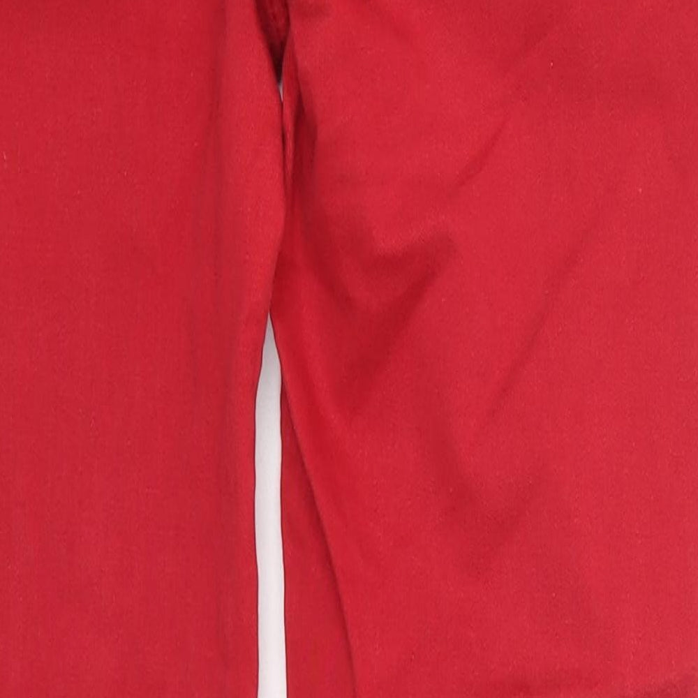 Ystatis Womens Red  Denim Skinny Jeans Size 32 in L27 in