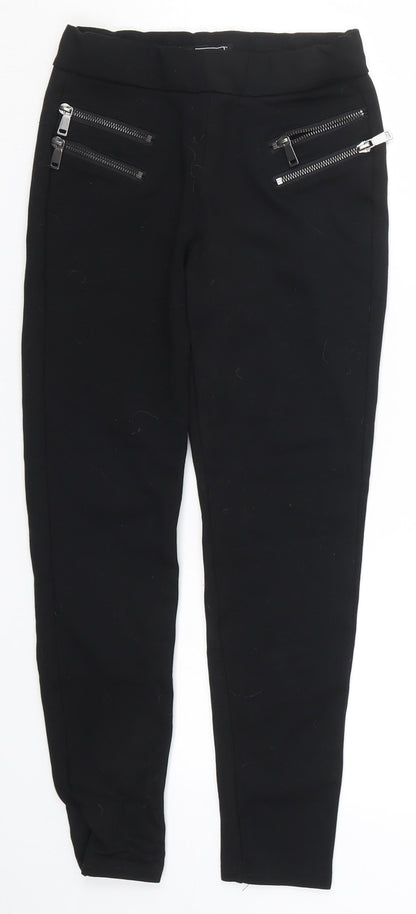 Avenue Womens Black   Carrot Trousers Size 8 L24 in