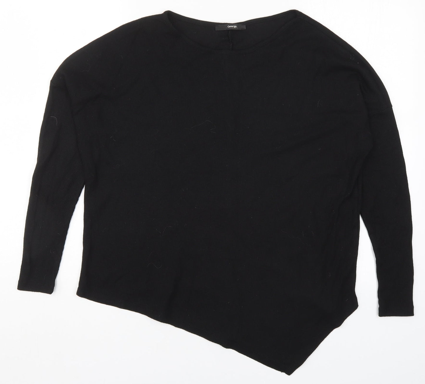 George Womens Black   Basic T-Shirt Size 8