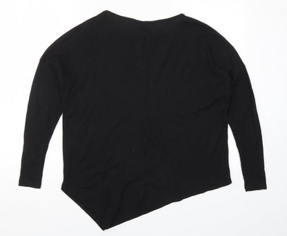 George Womens Black   Basic T-Shirt Size 8