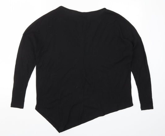 George Womens Black   Basic T-Shirt Size 8