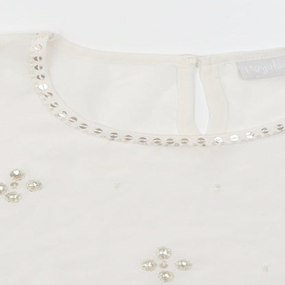 Matalan Girls White   Cropped T-Shirt Size 12 Years