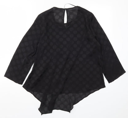 Womens UK Size 12 Soon Blue Basic Blouse