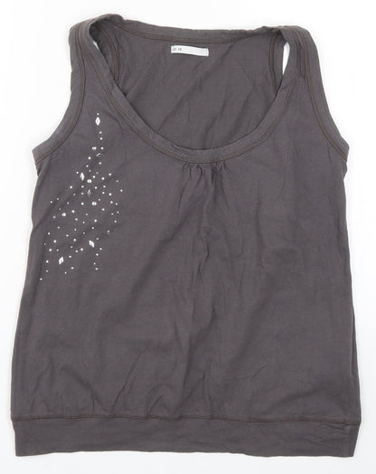 Ethel Austin Womens Grey   Basic Tank Size 12