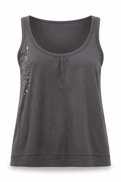 Womens UK Size 12 Ethel Austin Grey Basic Tank