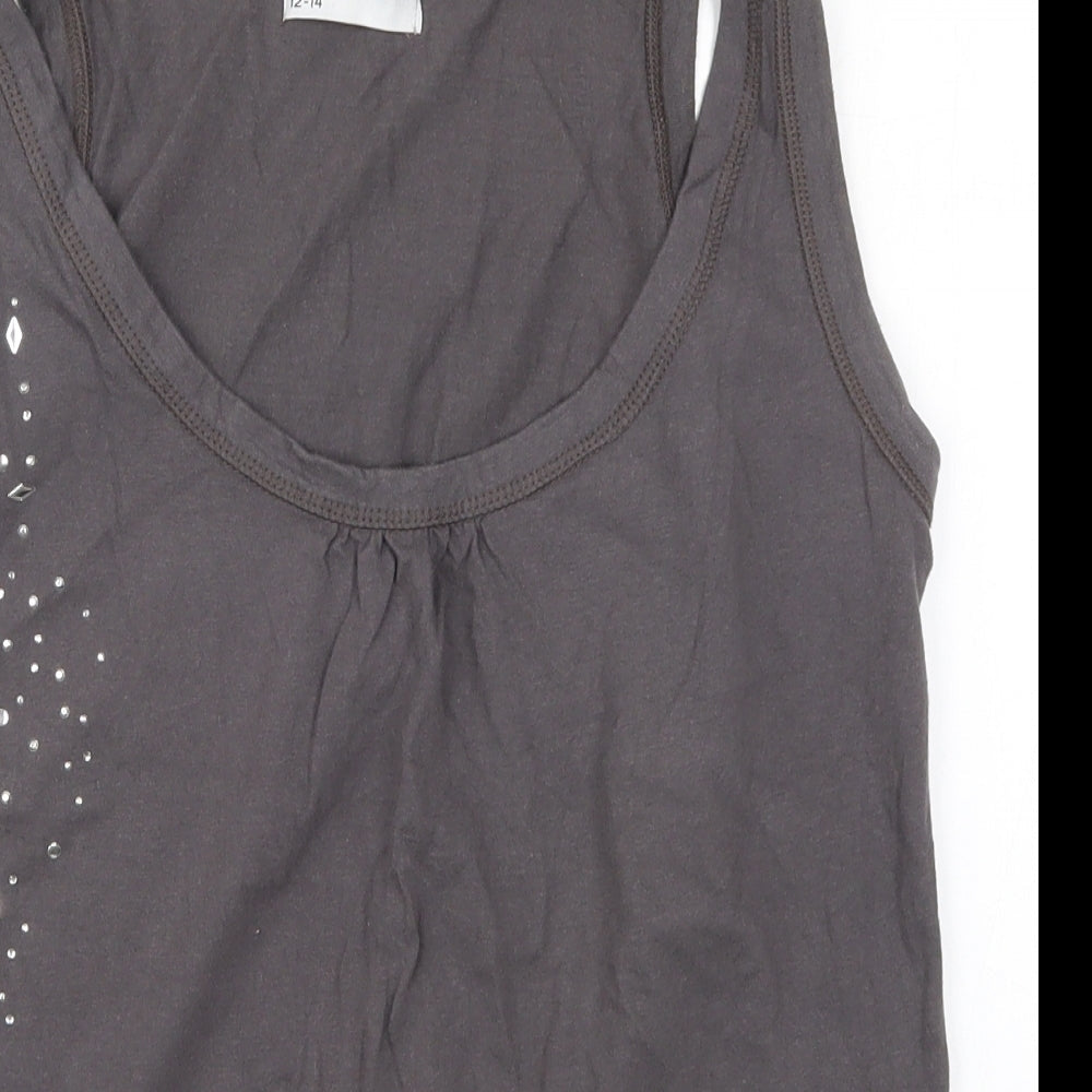 Ethel Austin Womens Grey   Basic Tank Size 12