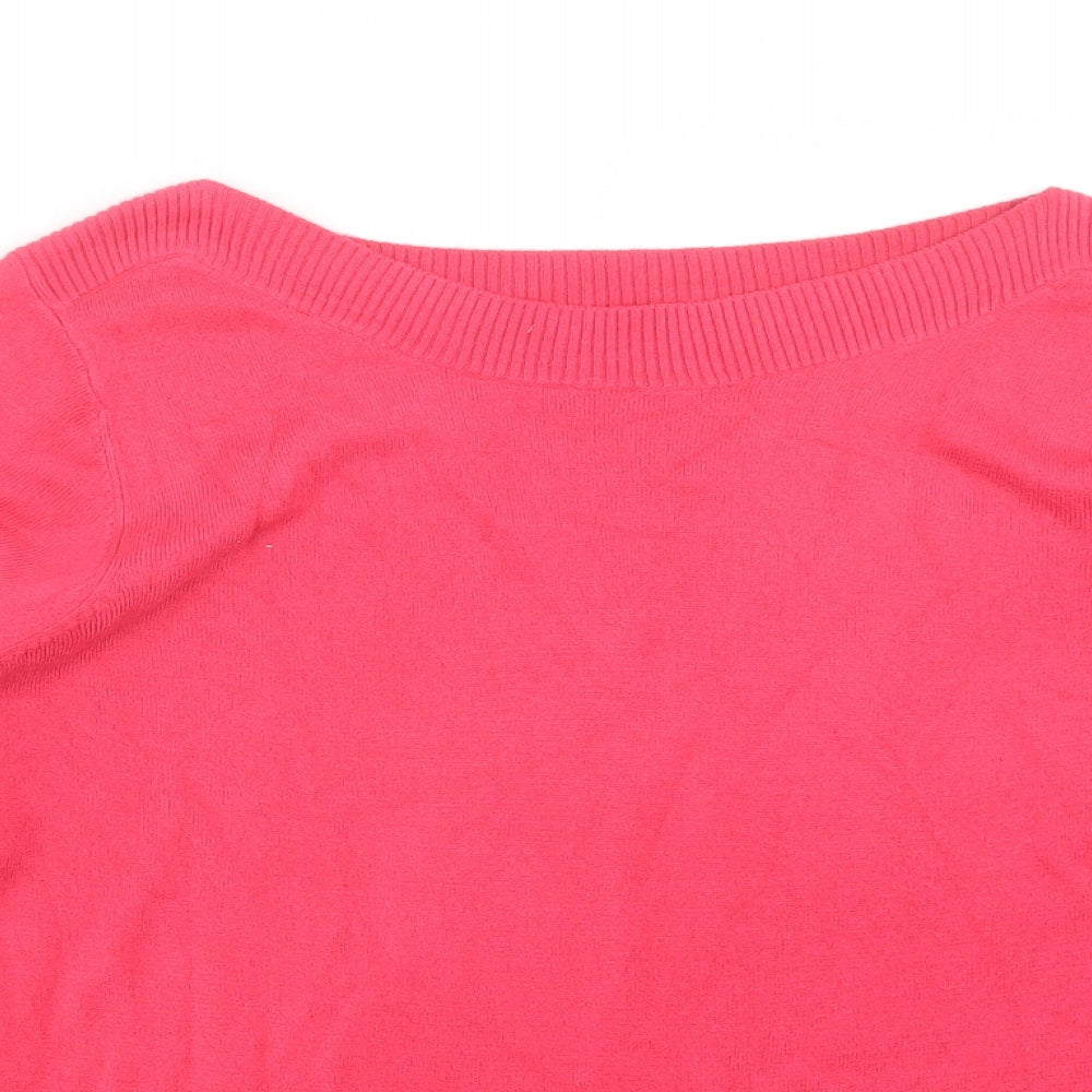 Womens UK Size 16 Preworn Pink Pullover Jumper