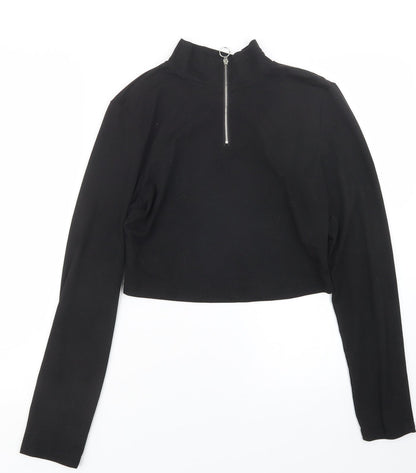 SheIn Womens Black   Cropped T-Shirt Size L