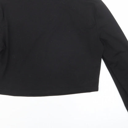 SheIn Womens Black   Cropped T-Shirt Size L