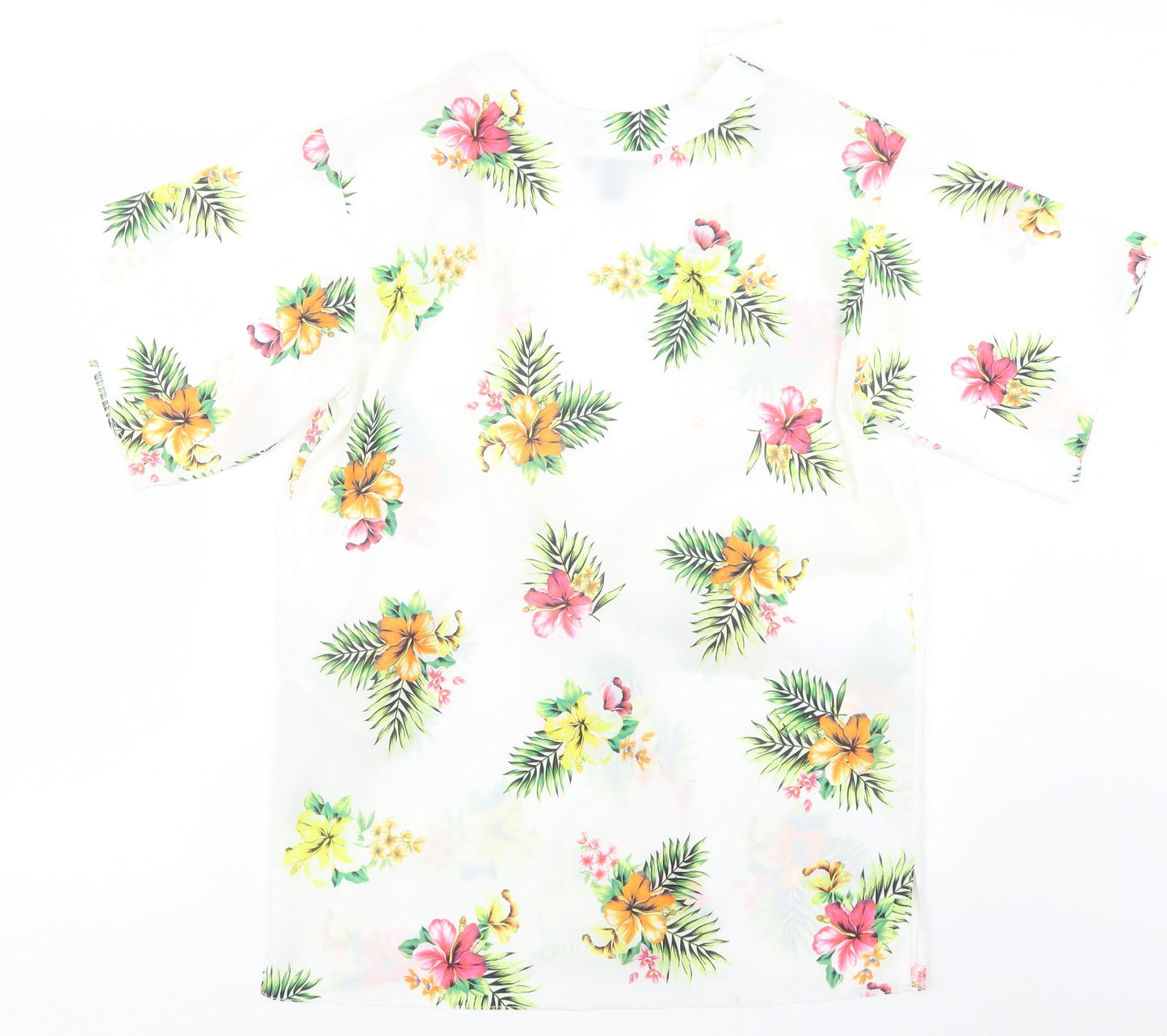 New Look Girls White Floral  Kimono Jacket Size S