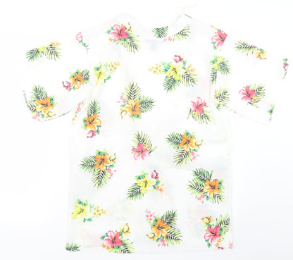 New Look Girls White Floral  Kimono Jacket Size S