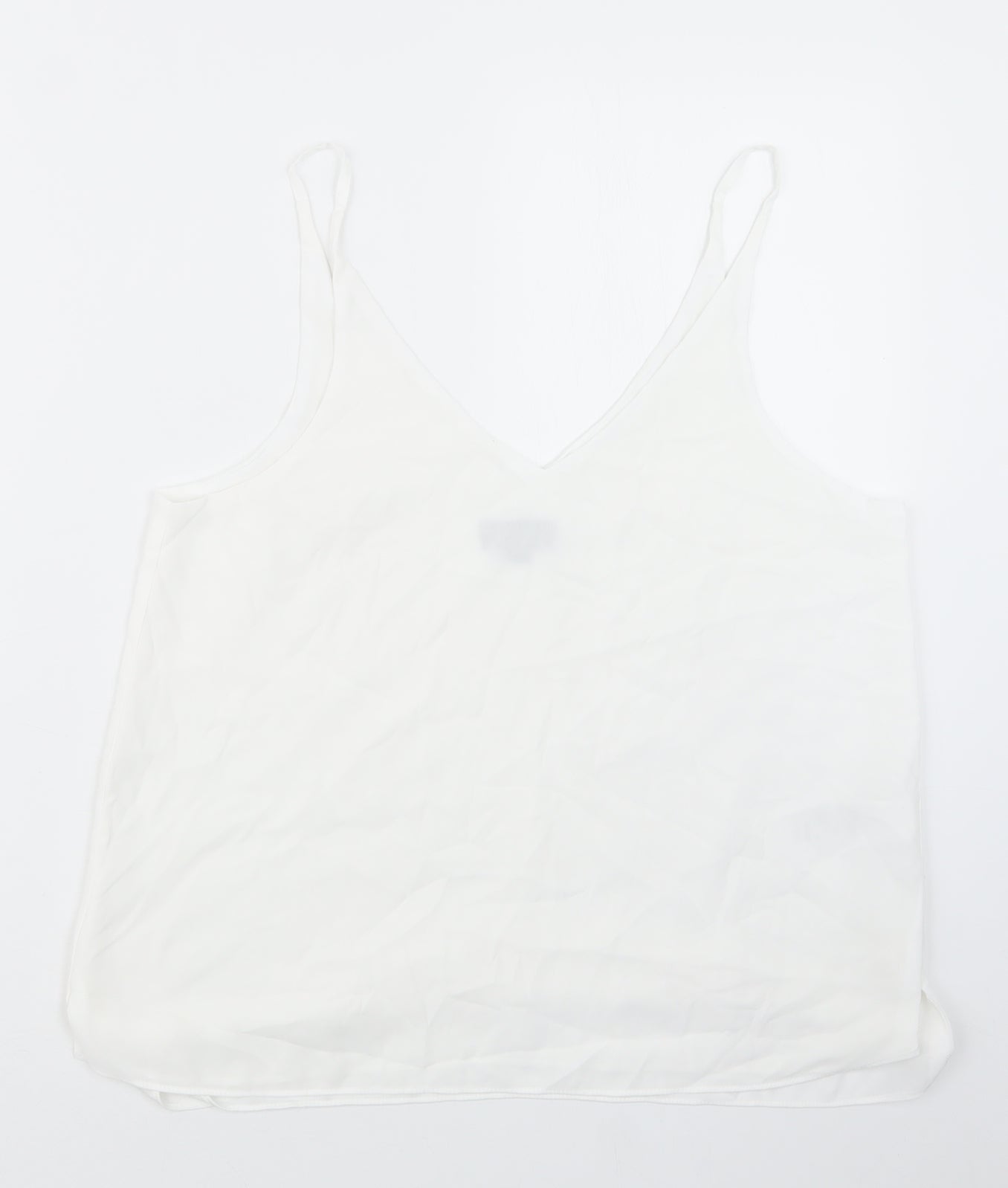 Womens UK Size 12 Topshop White Basic Blouse