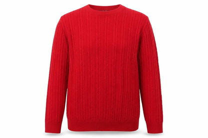 Front view of Pyari women’s red knit jumper, size L