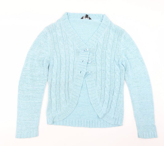 Womens UK Size L ellie louise Blue Cardigan Jumper