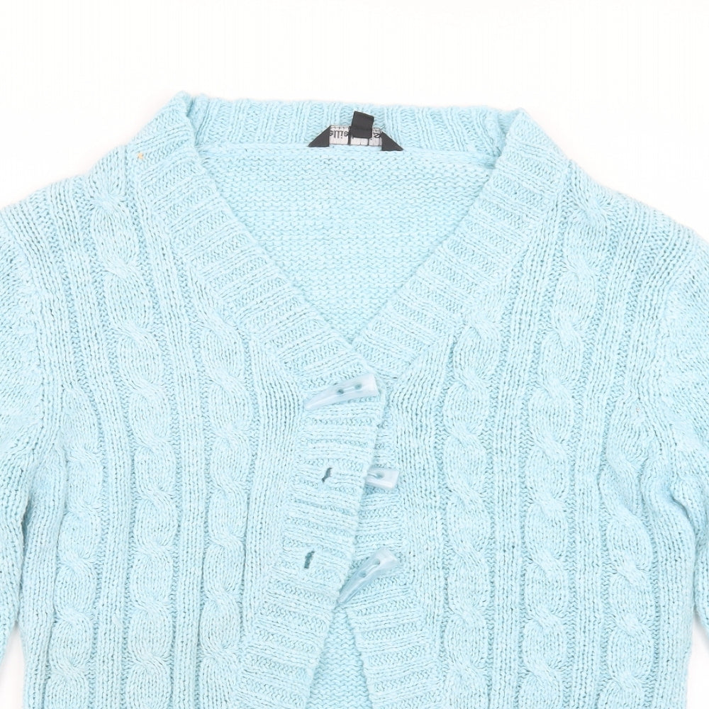 Womens UK Size L ellie louise Blue Cardigan Jumper