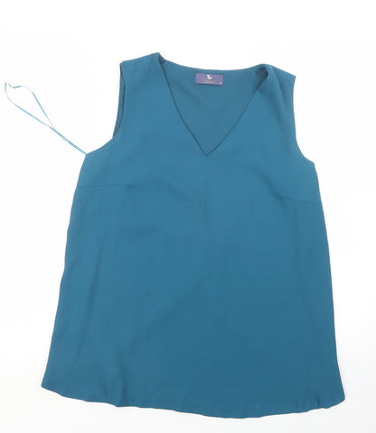 Womens UK Size 12 TU Blue Basic Blouse