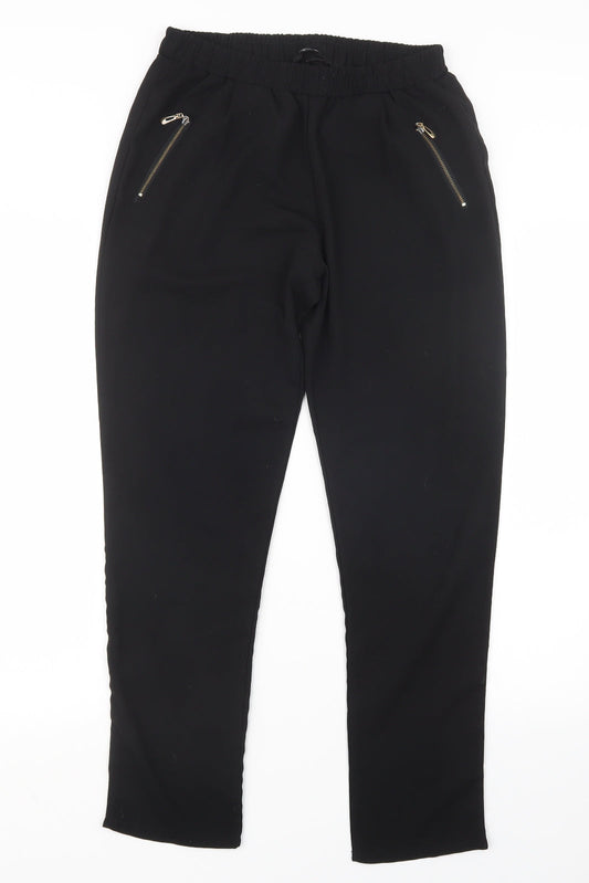 Womens UK Size M Sinsay Regular Fit  Black Trousers