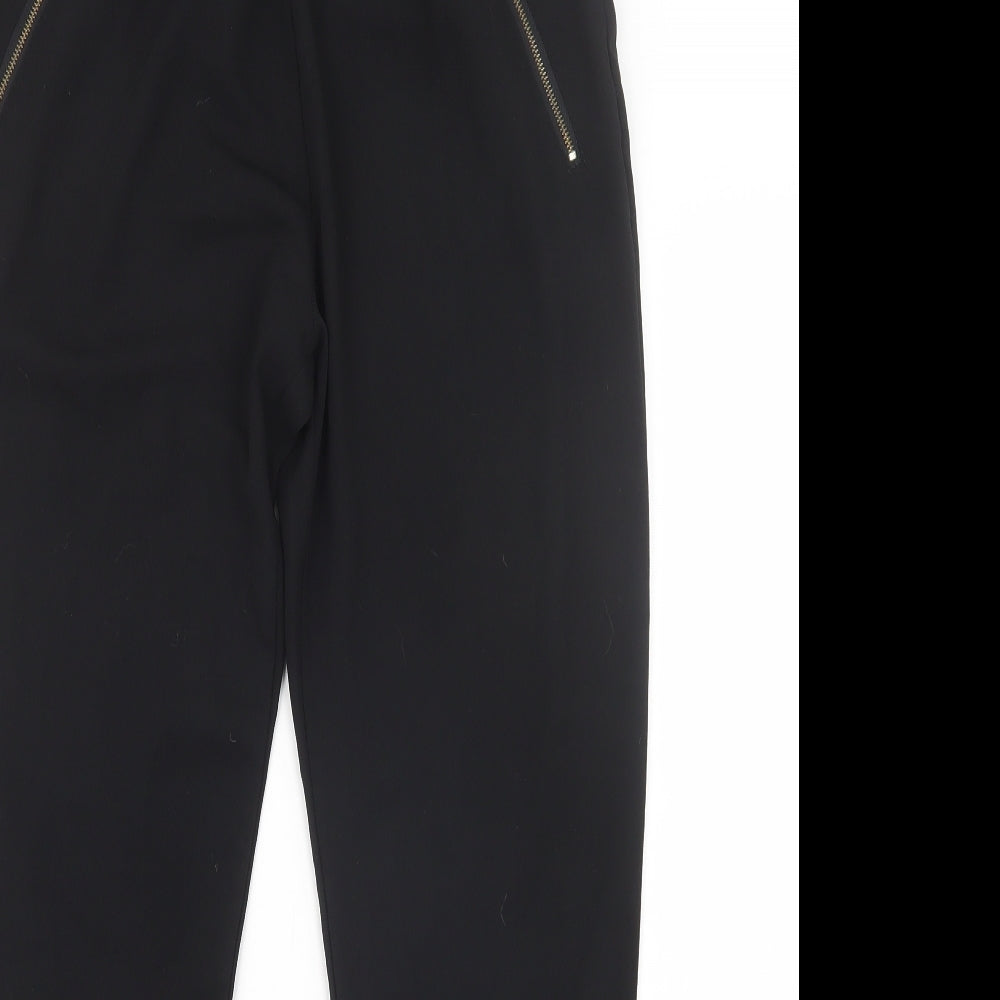 Womens UK Size M Sinsay Regular Fit  Black Trousers