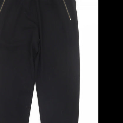 Womens UK Size M Sinsay Regular Fit  Black Trousers