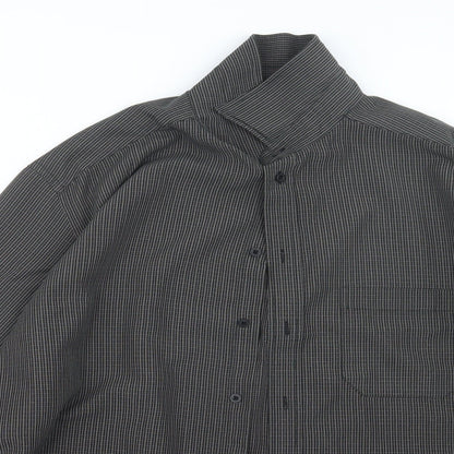 Mens UK Size L EWM Brown  Button-Up Long Sleeve Casual Shirt