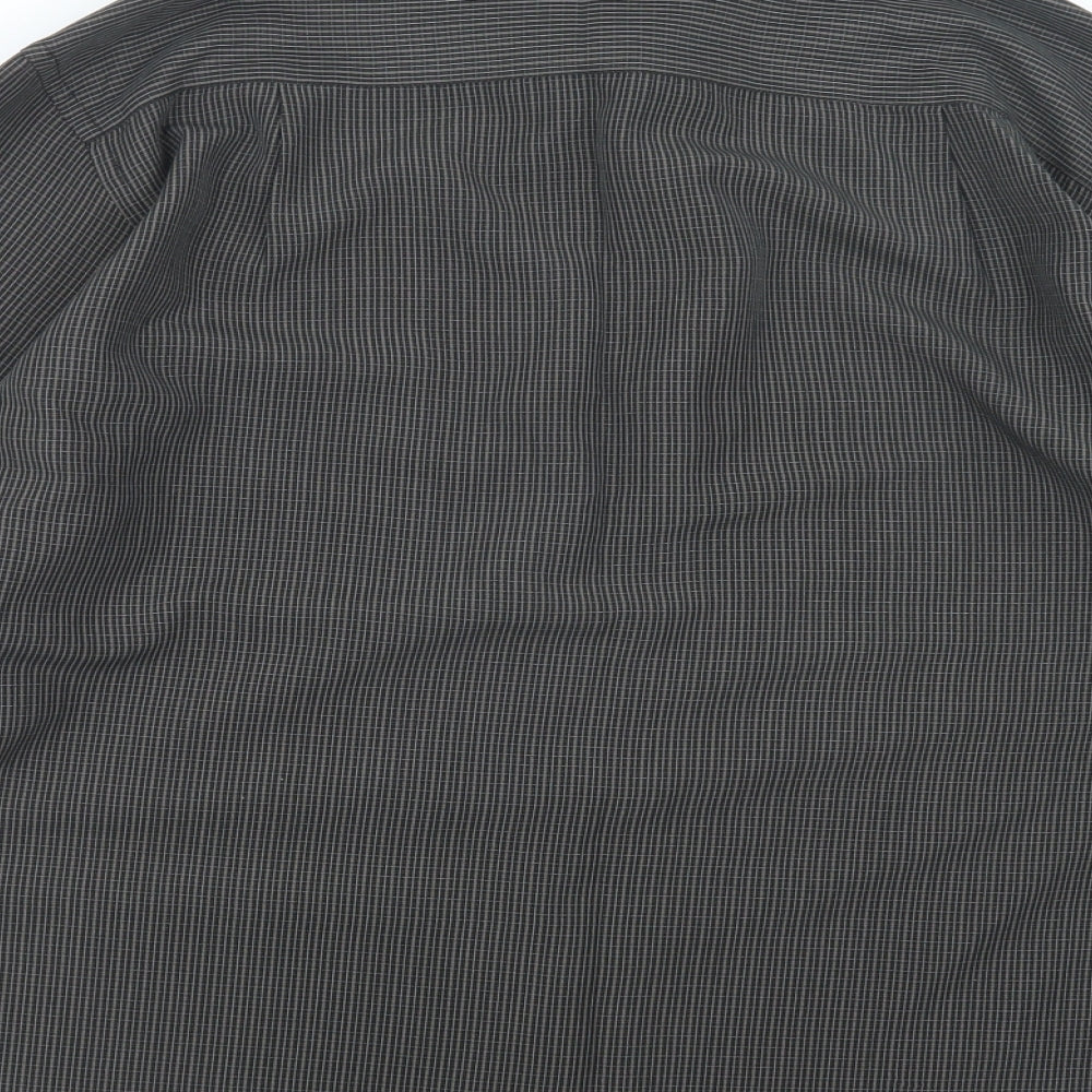 Mens UK Size L EWM Brown  Button-Up Long Sleeve Casual Shirt