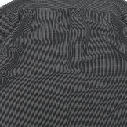 Mens UK Size L EWM Brown  Button-Up Long Sleeve Casual Shirt
